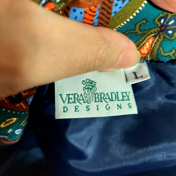 HP🥳 Vintage Vera Bradley quilted multi print patchwork puffy floral boho jacket - Picture 13 of 14